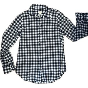 J Crew Women’s Gingham Long Sleeve Button Up - XS